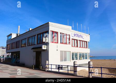 El Serbal Michelin-Sterne-Restaurant am Strand in Sardinero Santander Cantabria Spanien Stockfoto