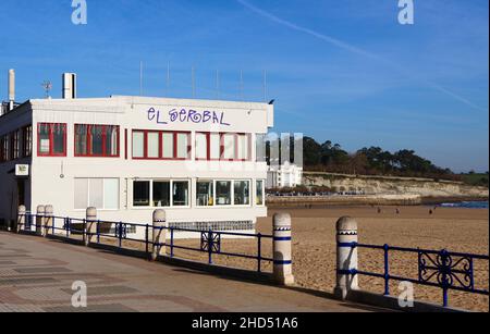 El Serbal Michelin-Sterne-Restaurant am Strand in Sardinero Santander Cantabria Spanien Stockfoto