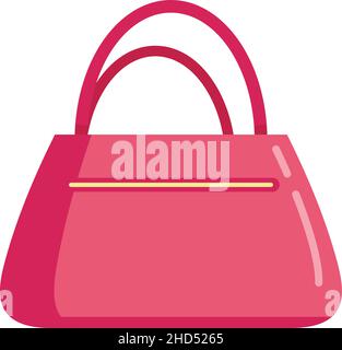 Symbol für französische Frauentasche. Flache Abbildung der französischen Frau Tasche Vektor-Symbol isoliert auf weißem Hintergrund Stock Vektor