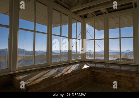 Innenaufnahme des Feuerauges Mount Pilchuck in den Kaskaden Stockfoto