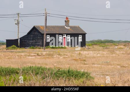 Strandhaus in Dungeness, Kent, England, Großbritannien Stockfoto