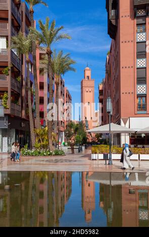 Marrakech Plaza Platz du 16 Novembre, Marrakesch, Marokko, Nordafrika Stockfoto