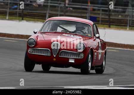 Hans Jörg Haussner, Alfa Romeo Giulietta Sprint Veloce, Internationale Trophäe für Classic GT Cars - Pre 1966, ein Mini-Langstreckenrennen für GT C vor 1966 Stockfoto