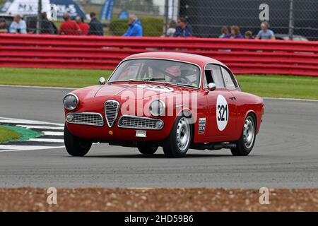 Hans Jörg Haussner, Alfa Romeo Giulietta Sprint Veloce, Internationale Trophäe für Classic GT Cars - Pre 1966, ein Mini-Langstreckenrennen für GT C vor 1966 Stockfoto