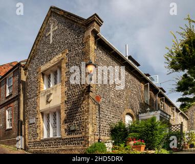 Schönes Gebäude in der Straße. Stockfoto