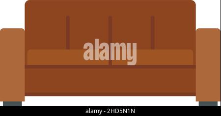 Klappsofa Symbol. Flache Abbildung des Klappsofas Vektor-Symbol isoliert auf weißem Hintergrund Stock Vektor