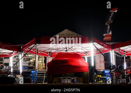 217 Ten Brinke Bernhard (nld), Delaunay Sébastien (Fra), Overdrive Toyota, Toyota Hilux Overdrive, Auto FIA T1/T2, Ambiente während der Etappe 2 der Rallye Dakar 2022 zwischen Hail und Al Artawiya, am 3rd 2022. Januar in Al Qaisumah, Saudi-Arabien - Foto Julien Delfosse / DPPI Stockfoto