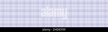 Peri lila Tartan Farbe des Jahres Rand Textur. Tonal karierte karierte trendige Textur Hintergrund. Weiche Pastell periwinkle blau Vektor wiederholen Fliese Stock Vektor