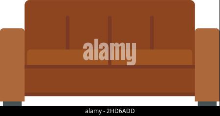 Klappsofa Symbol. Flache Abbildung des Klappsofas Vektor-Symbol isoliert auf weißem Hintergrund Stock Vektor