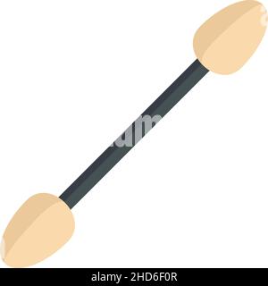 Symbol für den Manikuristen-Schwamm-Stick. Flache Abbildung des Vektorsymbols für den Manikuristen-Schwamm-Stick auf weißem Hintergrund Stock Vektor