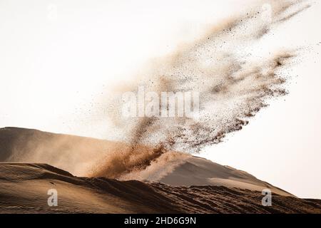 Al Qaysumah, Saudi-Arabien. 04th Januar 2022. Moto Action während der Etappe 3 der Rallye Dakar 2022 zwischen Al Qaysumah und Al Qaysumah, am 4th 2022. Januar in Al Qaysumah, Saudi-Arabien - Foto Florent Gooden / DPPI Credit: DPPI Media/Alamy Live News Stockfoto