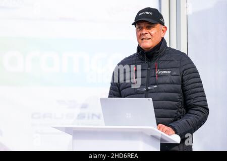 Al Qaysumah, Saudi-Arabien. 04th Januar 2022. Bailly Jean-Claude (Fra), Executive Vice President von Gaussin, Portrait während der Etappe 3 der Rallye Dakar 2022 zwischen Al Qaysumah und Al Qaysumah, am 4th 2022. Januar in Al Qaysumah, Saudi-Arabien - Foto Julien Delfosse/DPPI Credit: DPPI Media/Alamy Live News Stockfoto