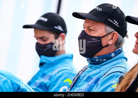 Al Qaysumah, Saudi-Arabien. 04th Januar 2022. Phillipe Jacquot, Fahrer des Gaussin H2 Racing Truck während der Etappe 3 der Rallye Dakar 2022 zwischen Al Qaysumah und Al Qaysumah, am 4th 2022. Januar in Al Qaysumah, Saudi-Arabien - Foto Julien Delfosse/DPPI Credit: DPPI Media/Alamy Live News Stockfoto