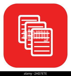 Dokument- und App-Symbol Stockfoto