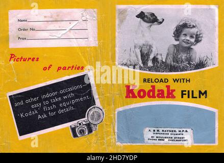 Kodak Filmumschlag Stockfoto