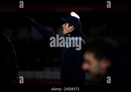 Bristol Rover Manager Joey Barton während ihres EFL 2-Spiels gegen Salford City. 23/11/21 Stockfoto