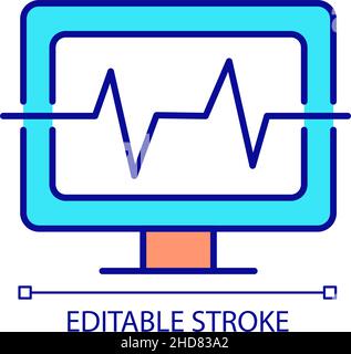 RGB-Farbsymbol für die Computerdiagnose Stock Vektor