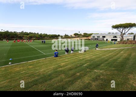 , PORTUGAL - 4. JANUAR: Unterkunft Ajax während der Trainingssitzung Ajax am 2. Tag in Quinta do Lago am 4. Januar 2022 in Portugal. (Foto von Ben Gal/Orange Picters) Stockfoto