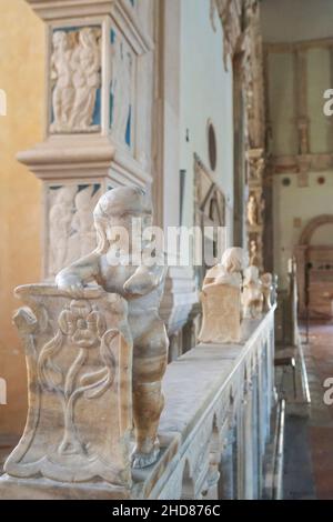 Malatesta-Tempel, Innenraum, Rimini, Emilia Romagna, Italien, Europa Stockfoto