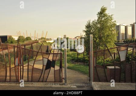 Bow Creek Ecology Park, grüne Stadtlandschaft im Osten Londons in Poplar. Stockfoto