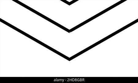 Pfeilbildung von oben nach unten, hochauflösende CGI-Bewegungshintergründe, ideal für die Bearbeitung, ideal für Luma-Keying und Maskierung. Countdown wird angezeigt Stockfoto