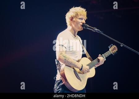 Ed Sheehan titelt das Hits Radio Live Event in der Liverpool Echo Arena Stockfoto