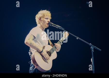 Ed Sheehan titelt das Hits Radio Live Event in der Liverpool Echo Arena Stockfoto