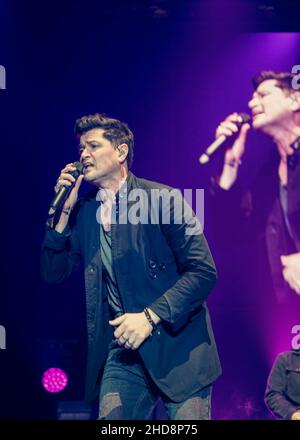 Das Drehbuch live auf der Bühne. Stockfoto