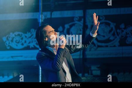 Nick Cave spielt St. Georges Hall, Bradford. Stockfoto