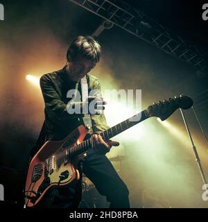 Johnny Marr bei Leeds University. Stockfoto