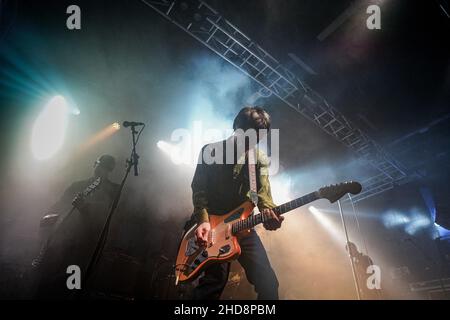 Johnny Marr bei Leeds University. Stockfoto