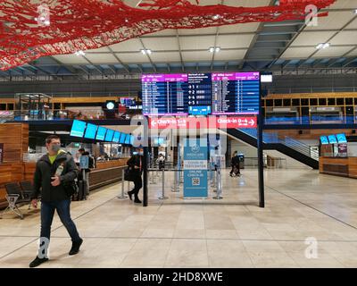 Der Flughafen Berlin Brandenburg „Willy Brandt“ (IATA: Ber, ICAO: EDDB) ist ein internationaler Verkehrsflughafen Stockfoto