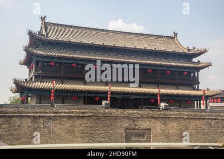 Südtor der Stadtmauer von Xi'an, China Stockfoto