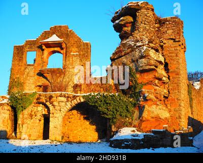 Winterwunderland, Landschaft Deutschland #Schloss #midleage #Winter #heimat #Fernweh #Hinterland #authentisch #fernweh #Zeitreise Stockfoto