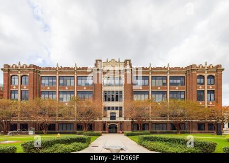 Bedeckter Blick auf die Loyola University New Orleans in Louisiana Stockfoto