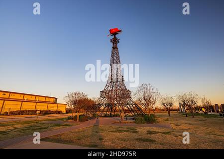 Tagesansicht des berühmten Paris Texas Eiffel Tower in den USA Stockfoto