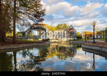 Blick am Nachmittag auf den Louis Armstrong Park in New Orleans, Louisiana Stockfoto