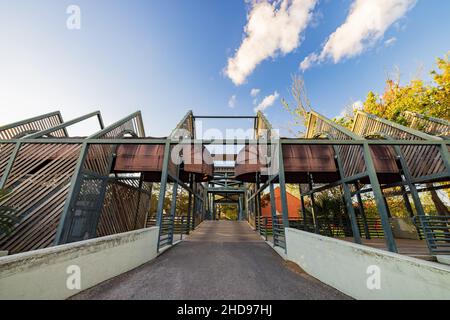 Blick am Nachmittag auf den Louis Armstrong Park in New Orleans, Louisiana Stockfoto