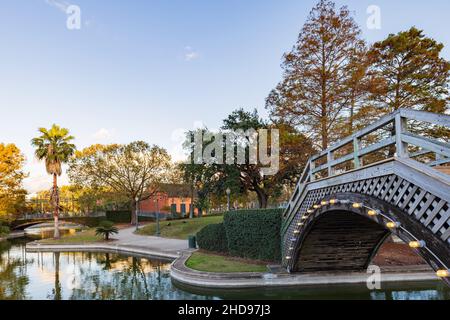 Blick am Nachmittag auf den Louis Armstrong Park in New Orleans, Louisiana Stockfoto