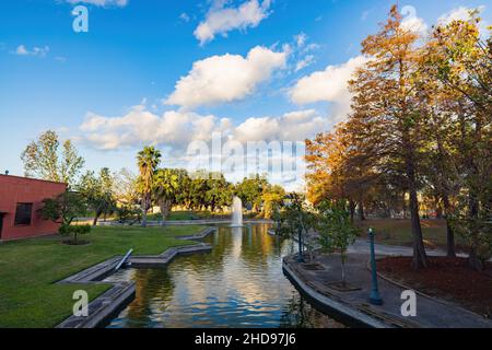 Blick am Nachmittag auf den Louis Armstrong Park in New Orleans, Louisiana Stockfoto