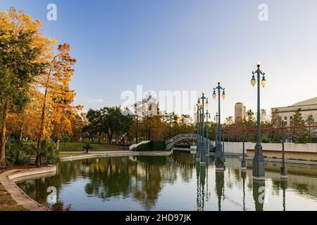 Blick am Nachmittag auf den Louis Armstrong Park in New Orleans, Louisiana Stockfoto