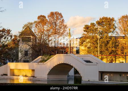 Blick am Nachmittag auf den Louis Armstrong Park in New Orleans, Louisiana Stockfoto