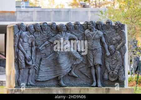 Louisiana, 24 2021. DEZEMBER - Blick am Nachmittag auf den Louis Armstrong Park Stockfoto