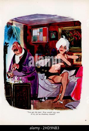 Februar 1965 Ausgabe des 'Playboy' Magazine Cartoon, USA Stockfoto