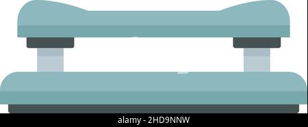 Lochperforator-Symbol. Flache Darstellung des Vektorsymbols für Lochperforatoren auf weißem Hintergrund Stock Vektor