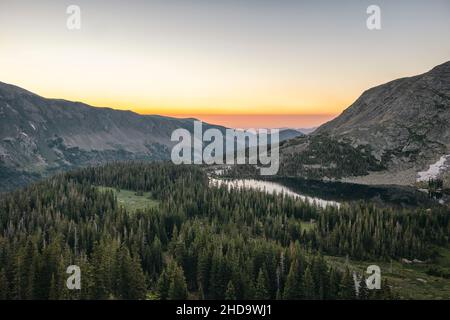 Diamond Lake in der Indian Peaks Wilderness, Colorado Stockfoto