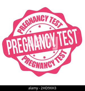 Schwangerschaftstest Grunge Gummistempel auf weißem Hintergrund, Vektorgrafik Stock Vektor