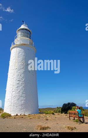 Leuchtturm Cape Bruny Stockfoto