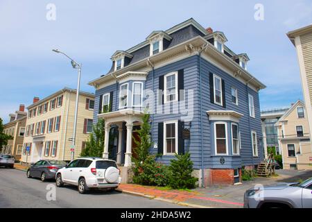 Upton House erbaut 1876 in der 26 Lynde Street im historischen Stadtzentrum von Salem, Massachusetts, USA. Stockfoto