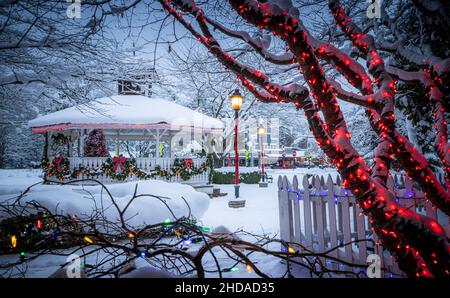 Das Northwest Railway Museum (NRM) ist ein Eisenbahnmuseum in Snoqualmie, King County, Washington. Stockfoto